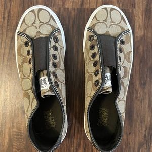 Coach Slip On Sneakers - Brown - Size 6.5